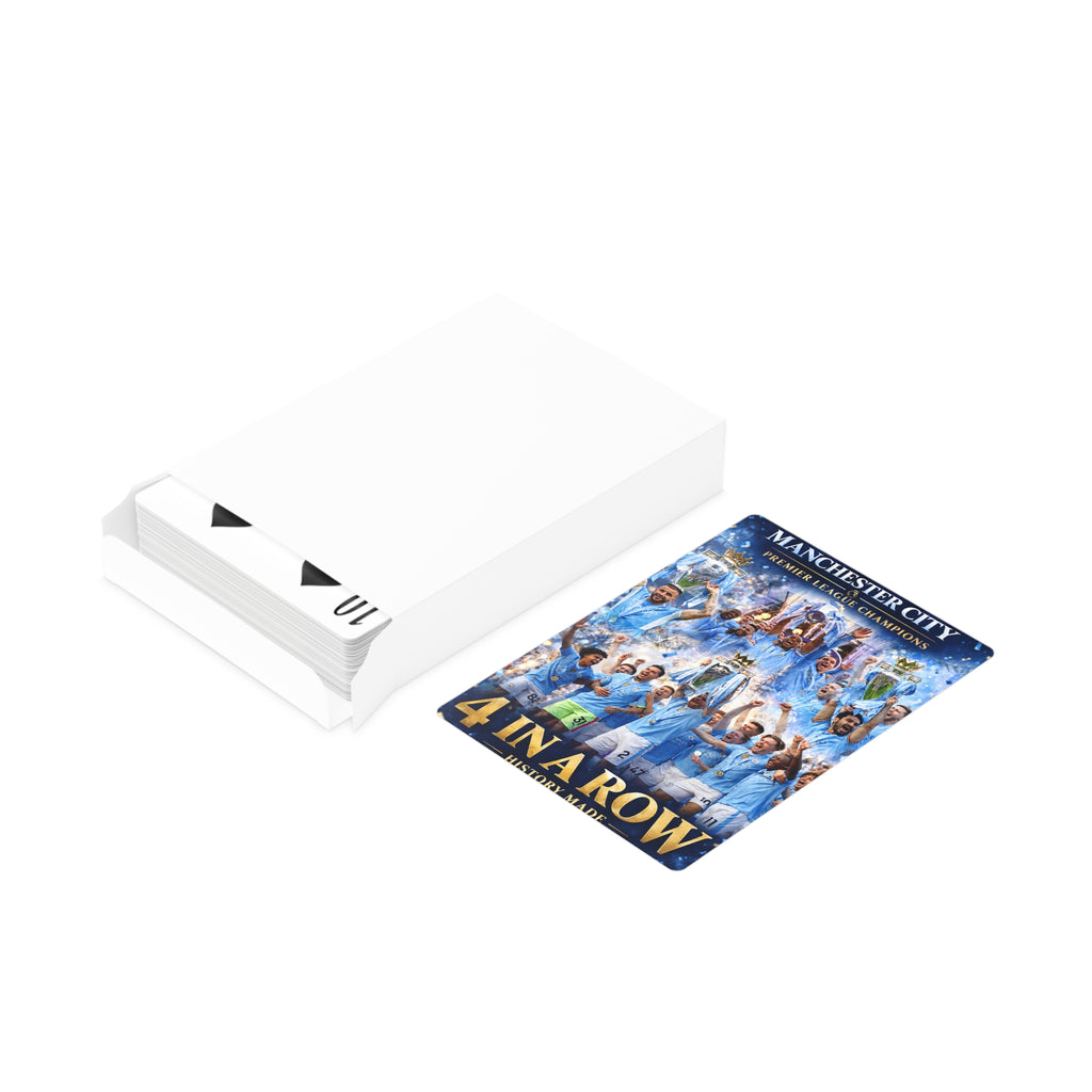 Manchester City 4 in a Row Playing / Poker Cards