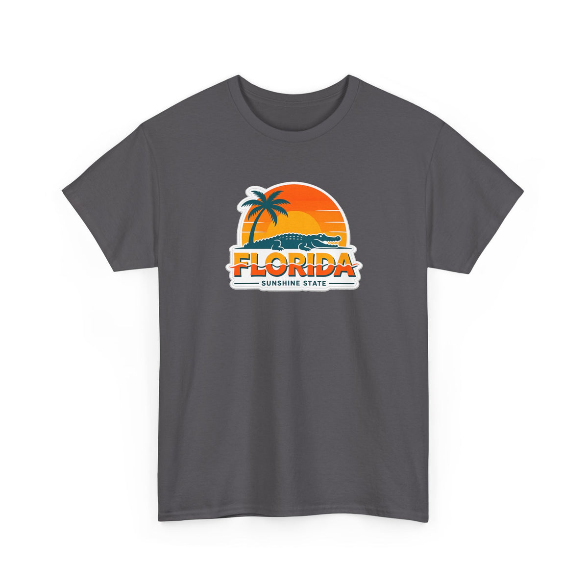 Florida Sunshine State T-Shirt — Retro Palm Sunset Graphic Tee