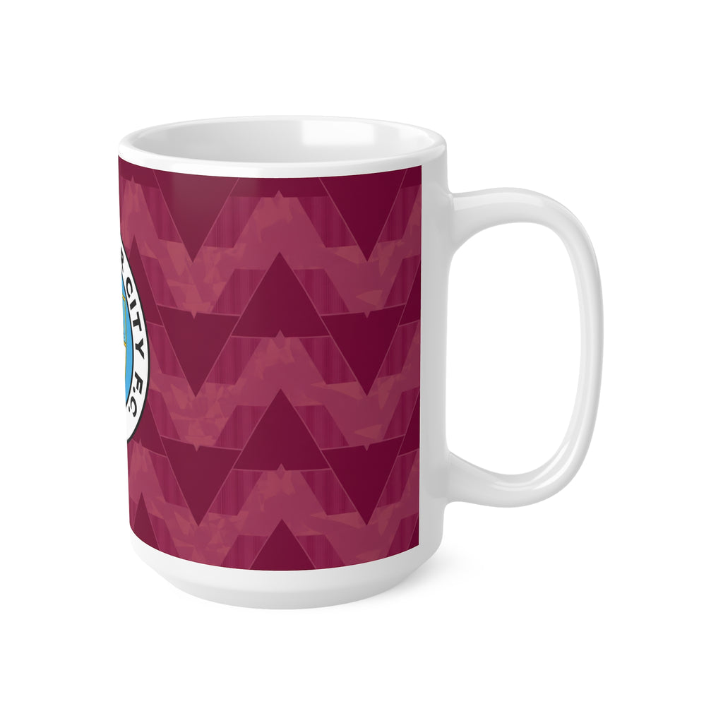 Manchester City Retro Kit / Badge Ceramic Coffee Mug — 11oz & 15oz Fan Gift