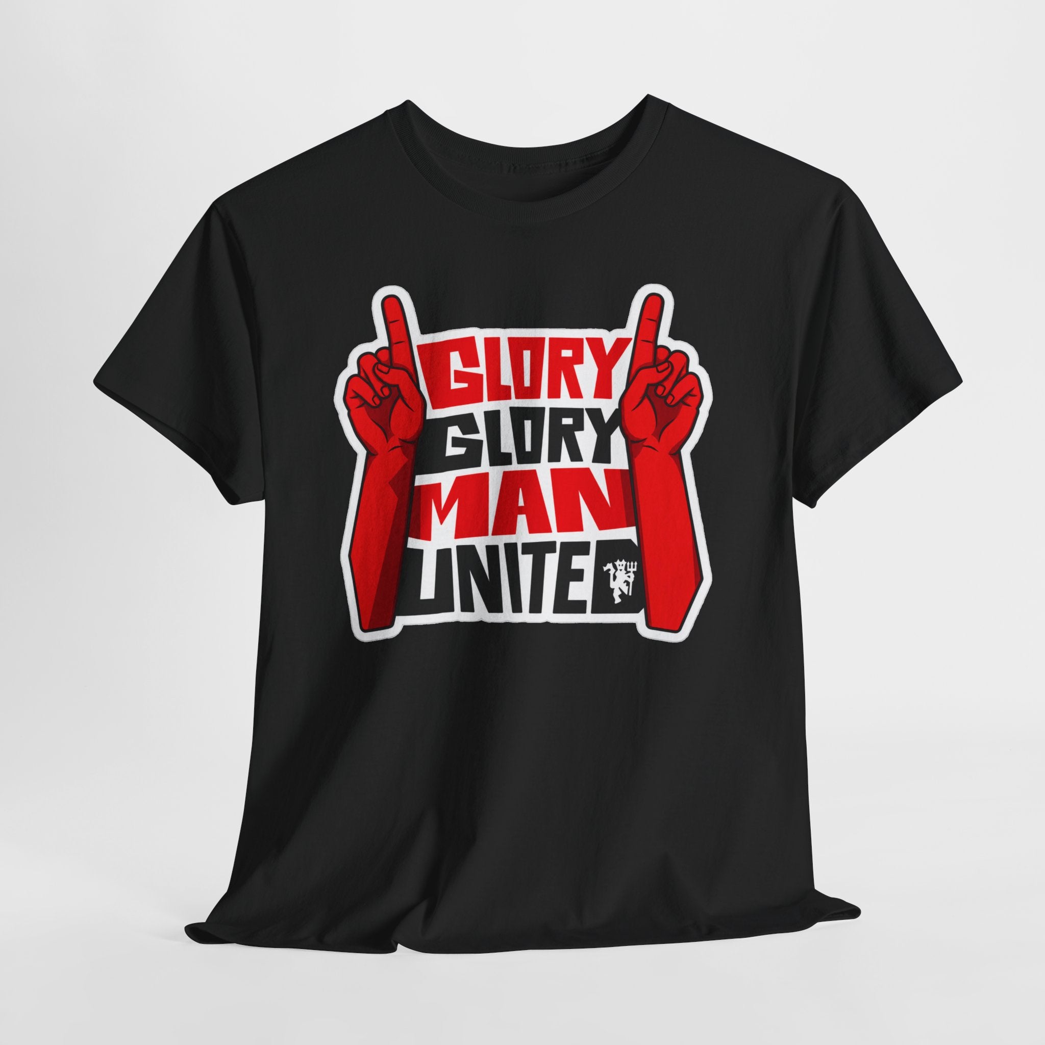 Glory Glory Man United T-Shirt — Retro Red Football Fan Tee