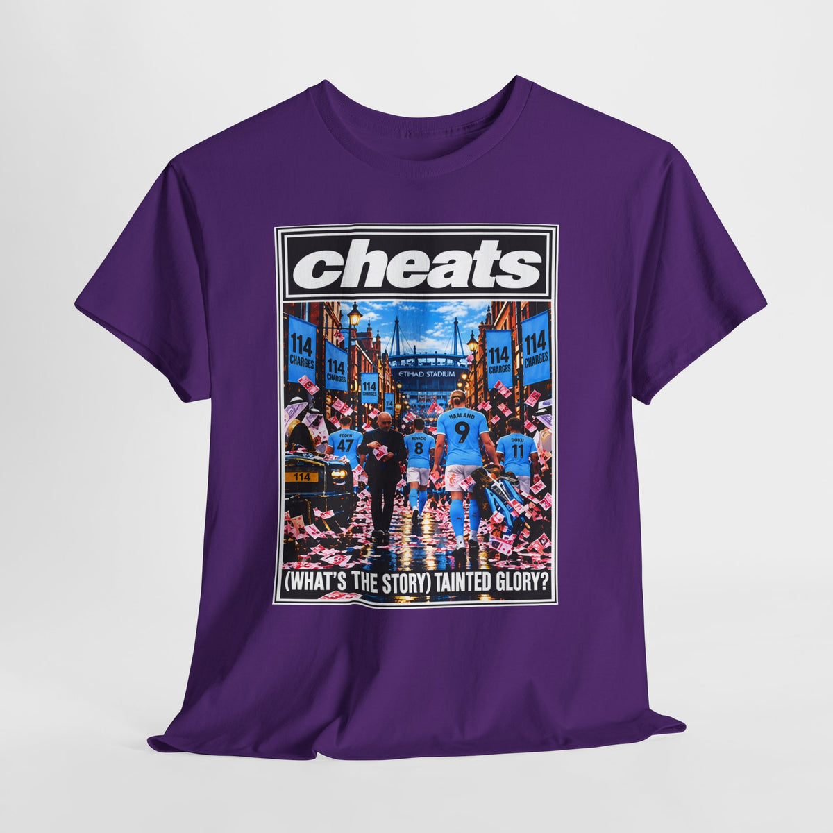 Cheats “What’s the Story? Tainted Glory?” Sports Graphic Cotton T-Shirt