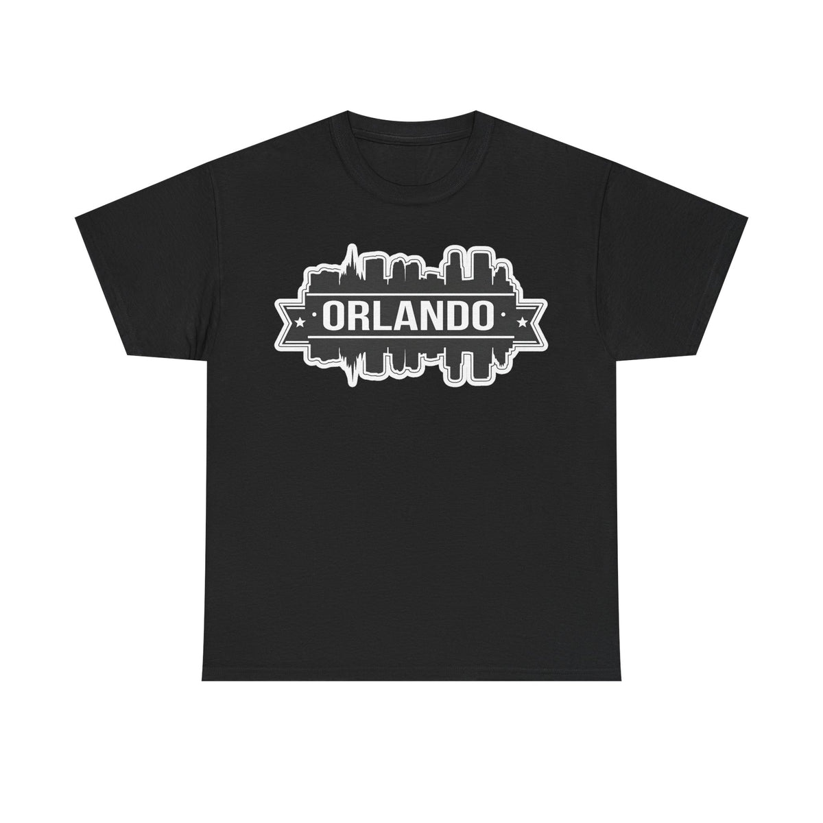 Orlando Skyline T-Shirt — Retro Badge Cityscape Tee