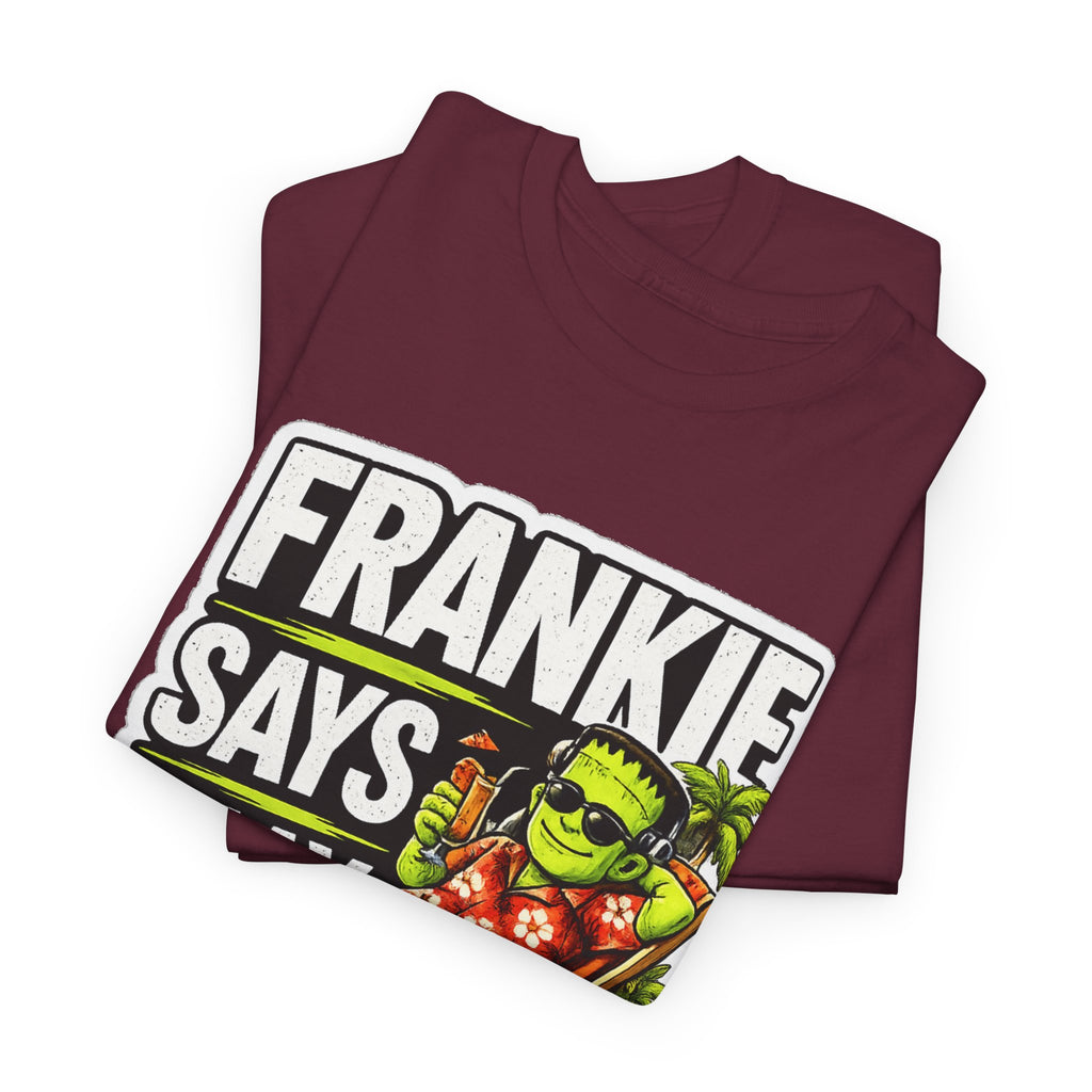 Frankie Says Relax Funny Graphic Cotton T-Shirt