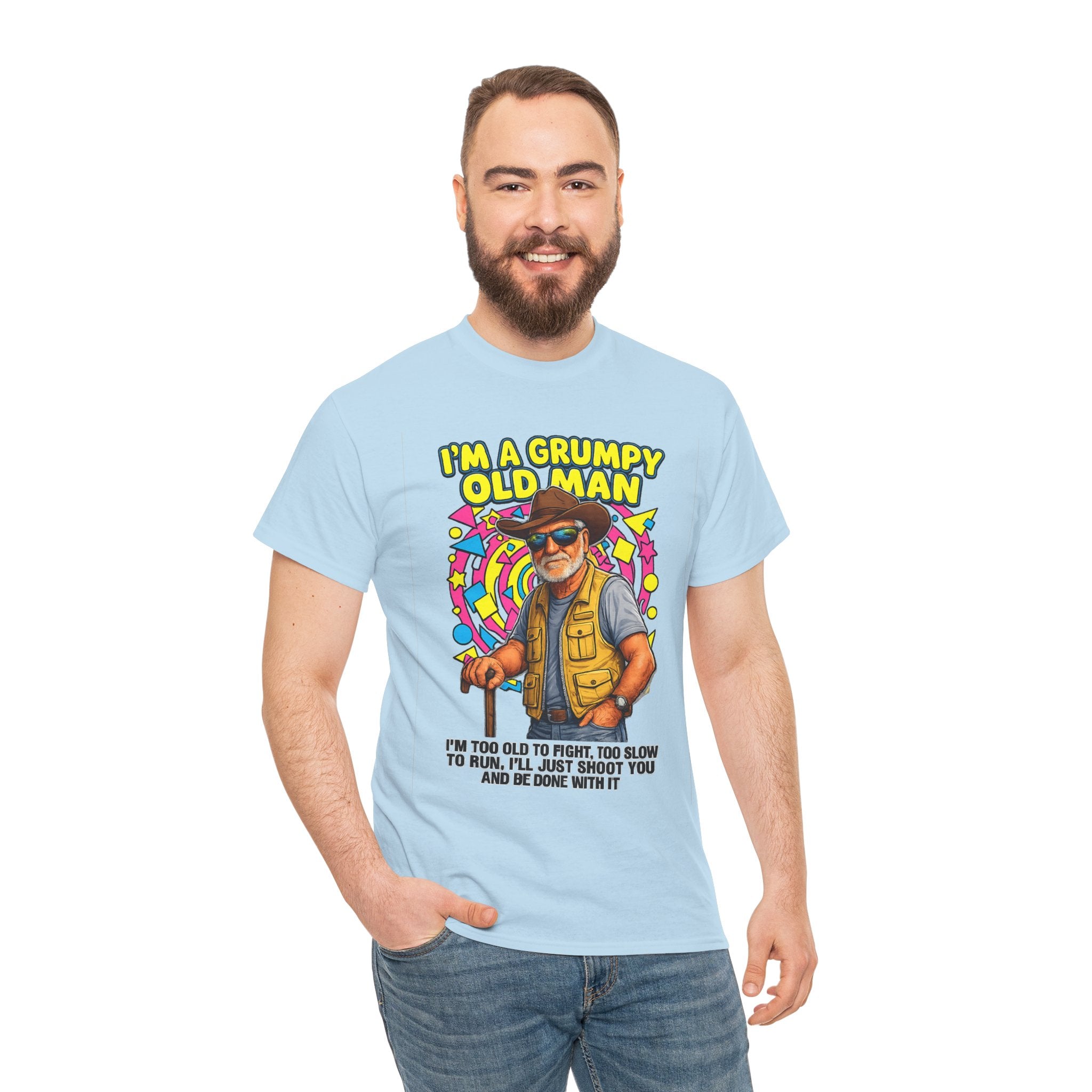 I'm A Grumpy Old Man T-Shirt – Funny Senior Fishing Graphic Tee