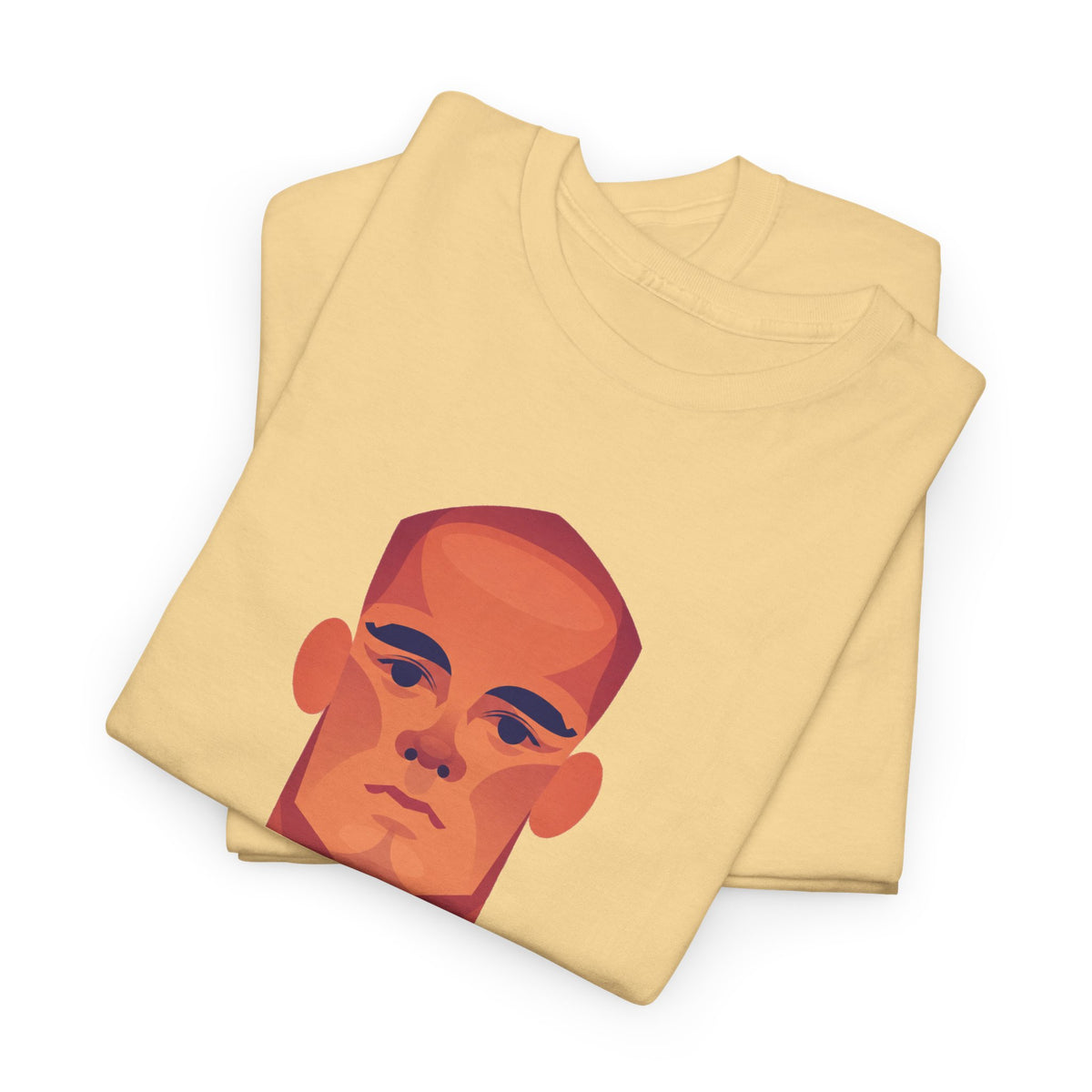 Vinny Kompany Manchester City Legend Minimalist Portrait Tee — Bold Stylized Face Graphic T-Shirt