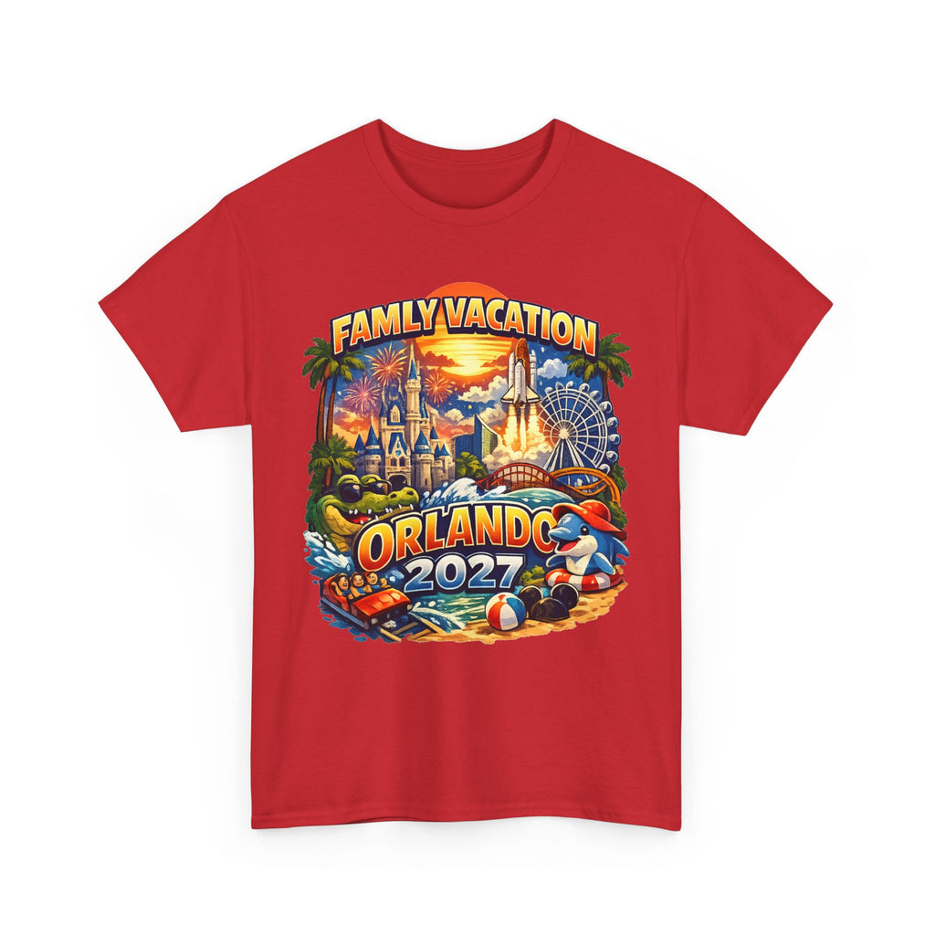 Family Vacation Orlando 2027 T-Shirt — Vintage Theme Park Souvenir Tee