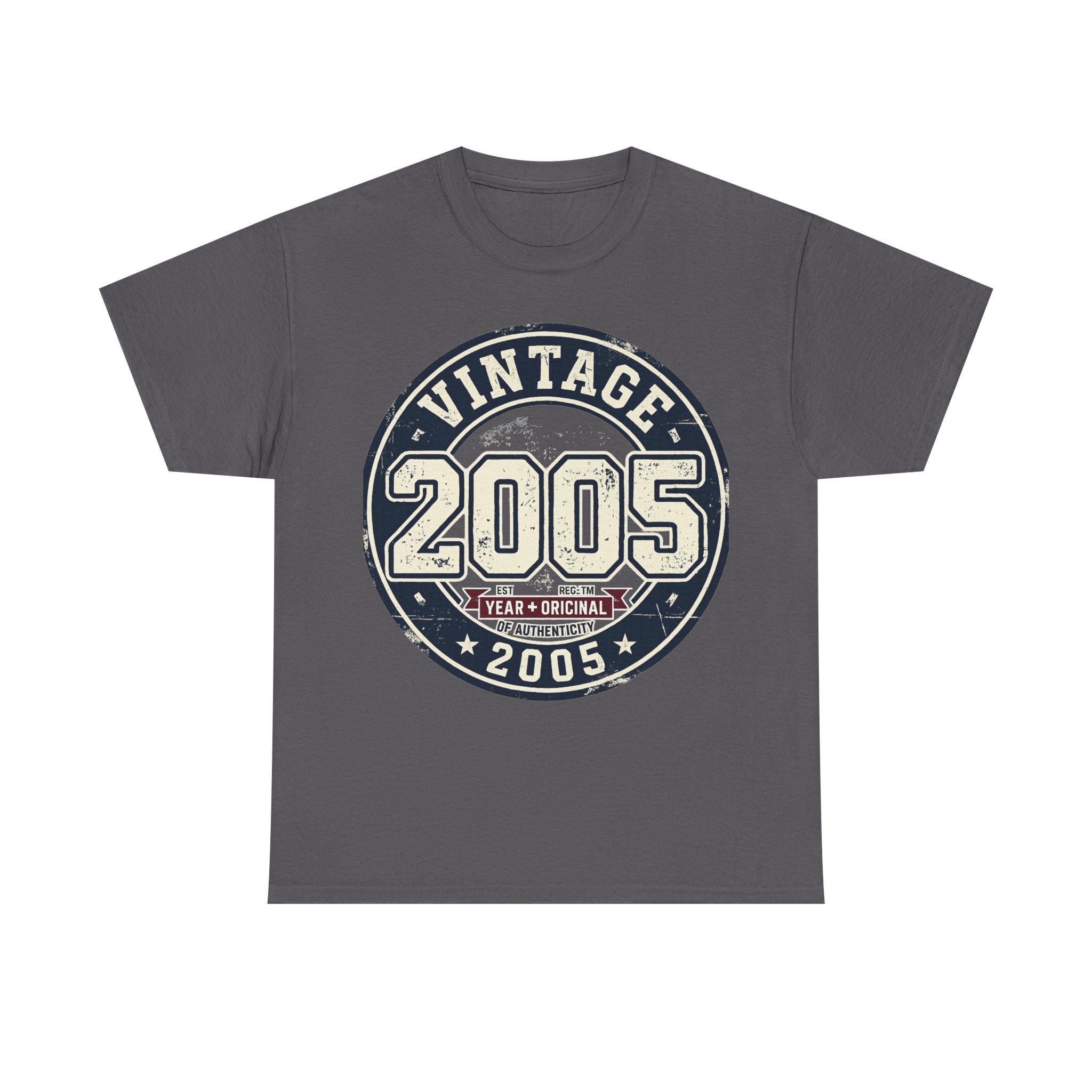Vintage 2005 T-Shirt — Retro Birth Year Graphic Tee