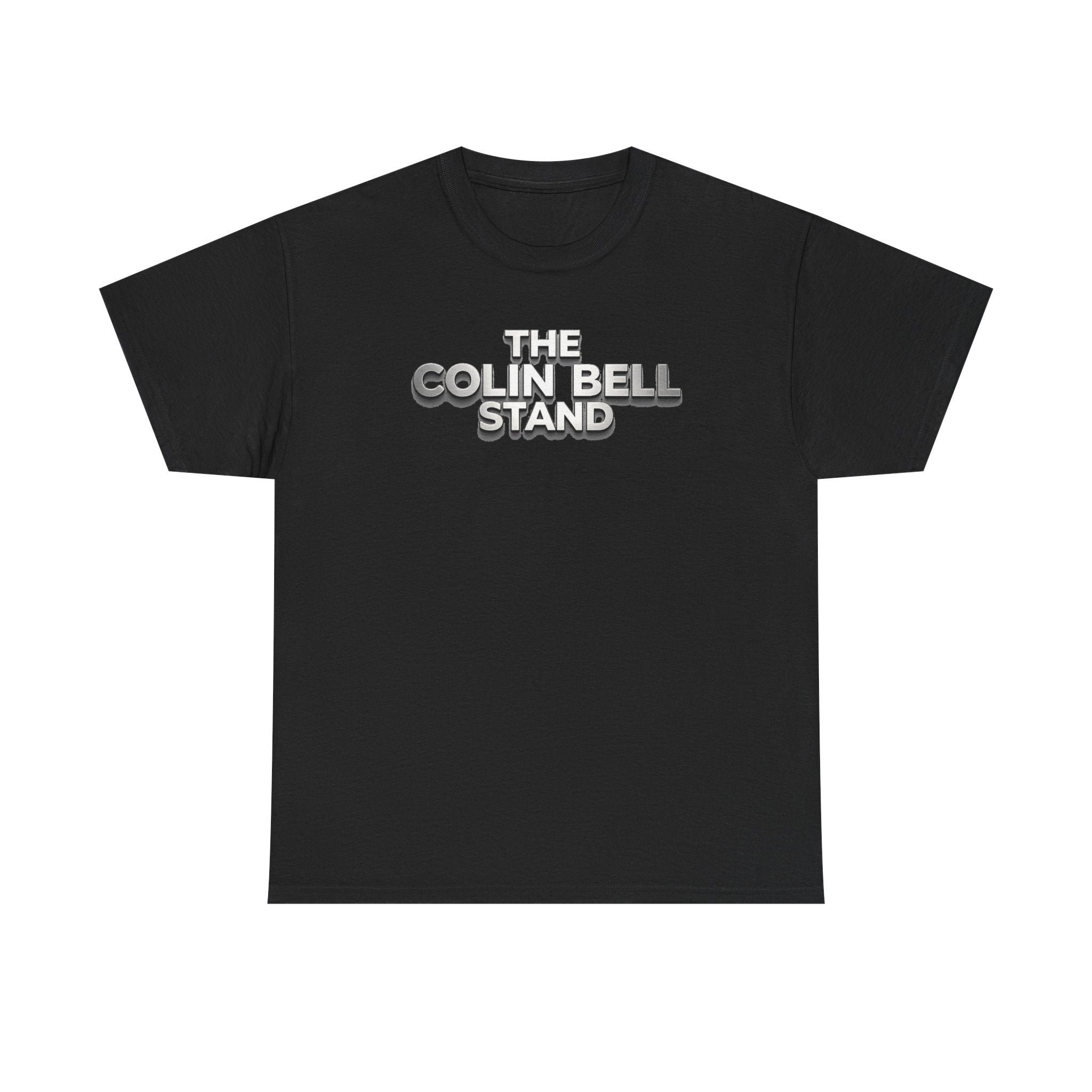 T-Shirt — “The Colin Bell Stand” Retro Chrome Text Tee