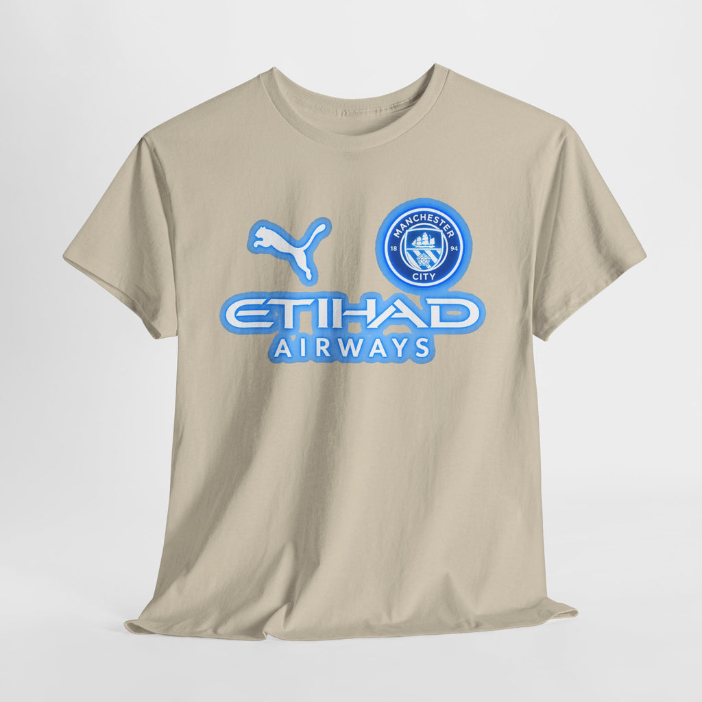 Manchester City Inspired Etihad Airways Logo Tee