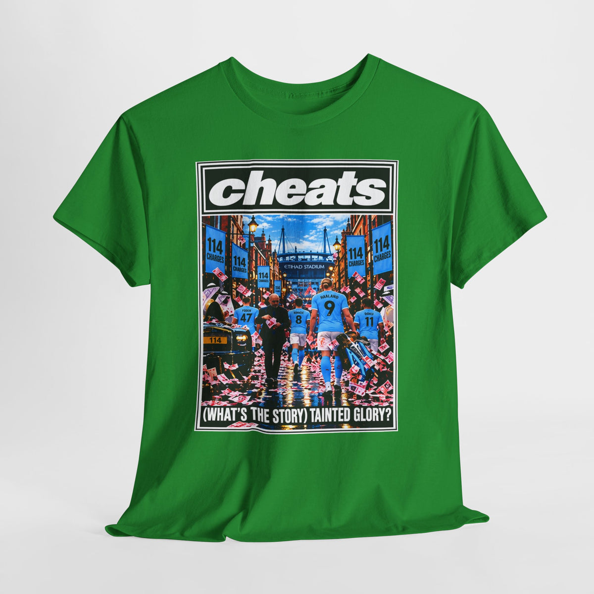 Cheats “What’s the Story? Tainted Glory?” Sports Graphic Cotton T-Shirt