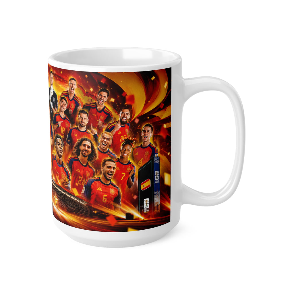 Spain World Cup Winners Team Photo Ceramic Mug – 11oz & 15oz