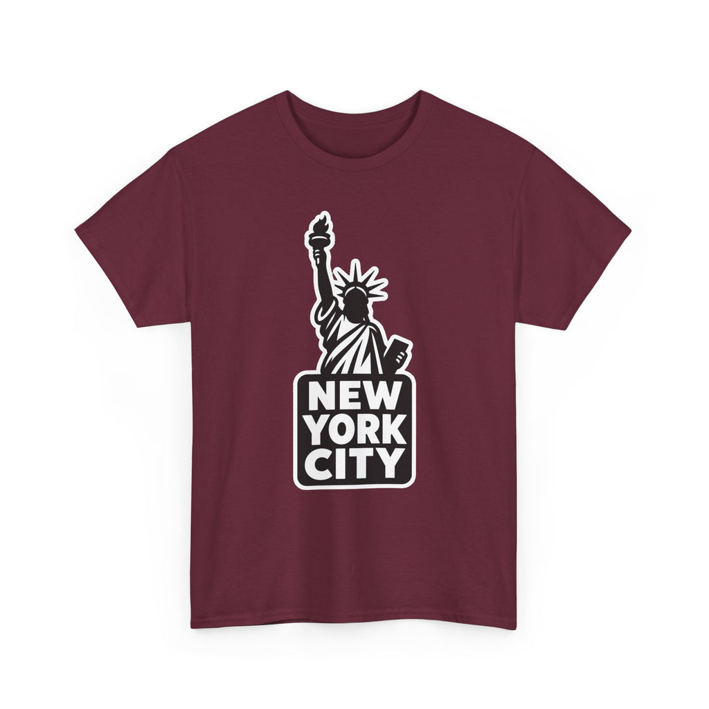 New York City Statue of Liberty Graphic Cotton T-Shirt / Tee