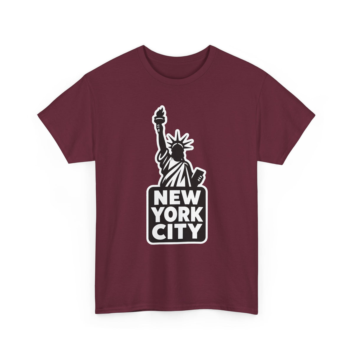 New York City Statue of Liberty Graphic Cotton T-Shirt / Tee