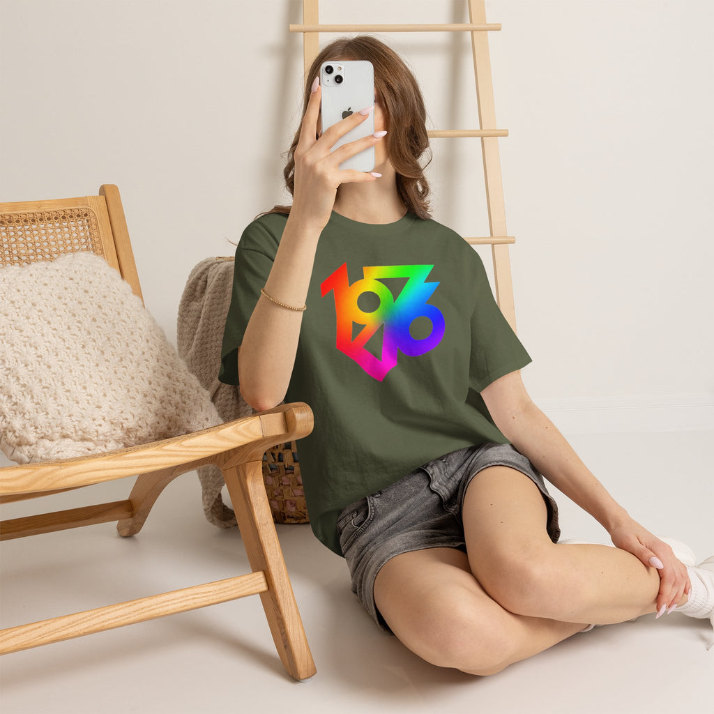 1976 Collection Rainbow Retro Tee / Cotton T-Shirt