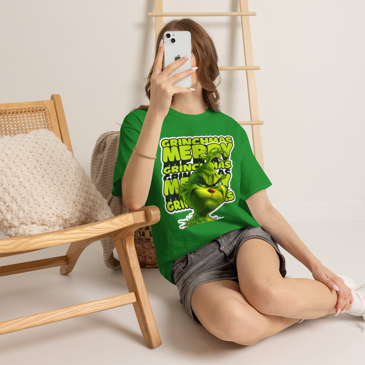 Grinchmas Merry Grinch Christmas Cotton T-Shirt / Tee
