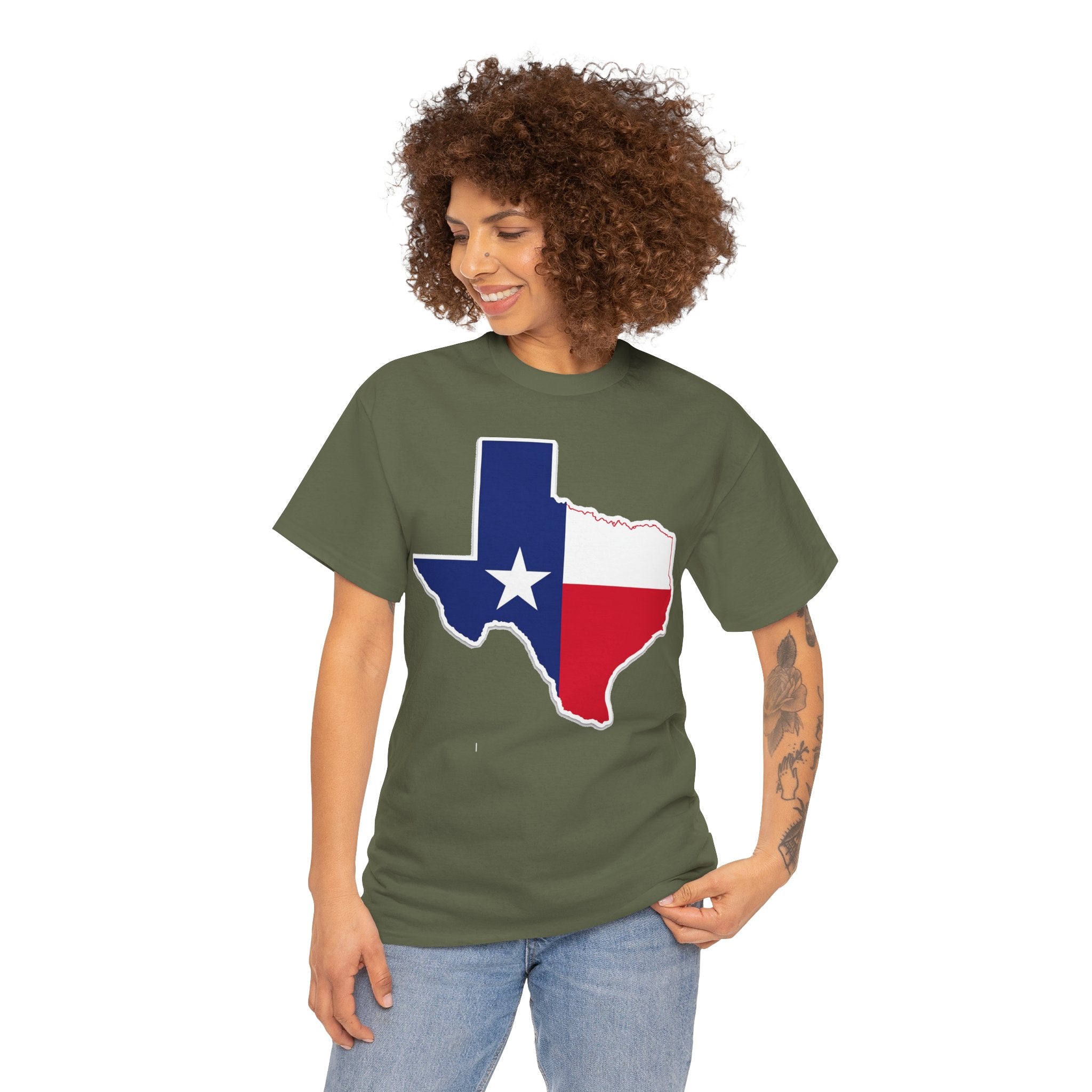 Texas Flag Outline T-Shirt — Lone Star State Pride Tee