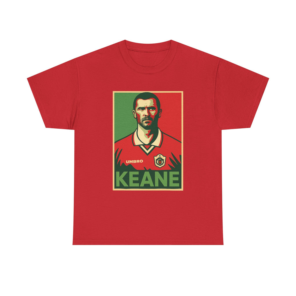 Keane Football Poster Tee — Retro Soccer Jersey Graphic T-Shirt