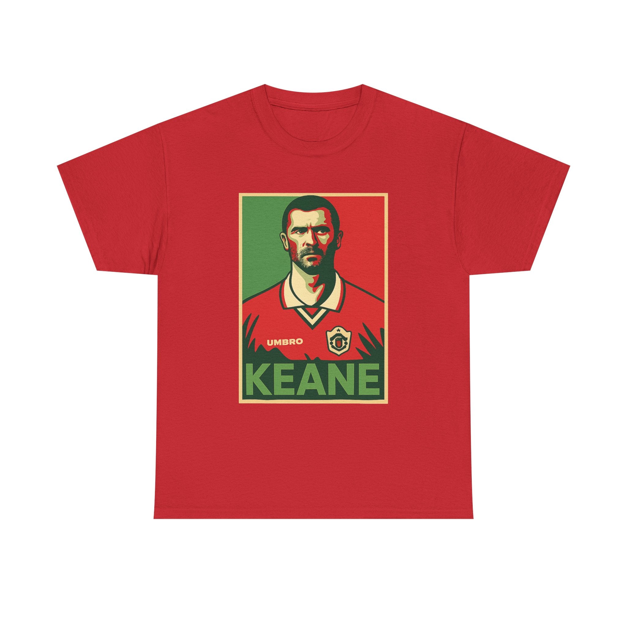 Keane Football Poster Tee — Retro Soccer Jersey Graphic T-Shirt