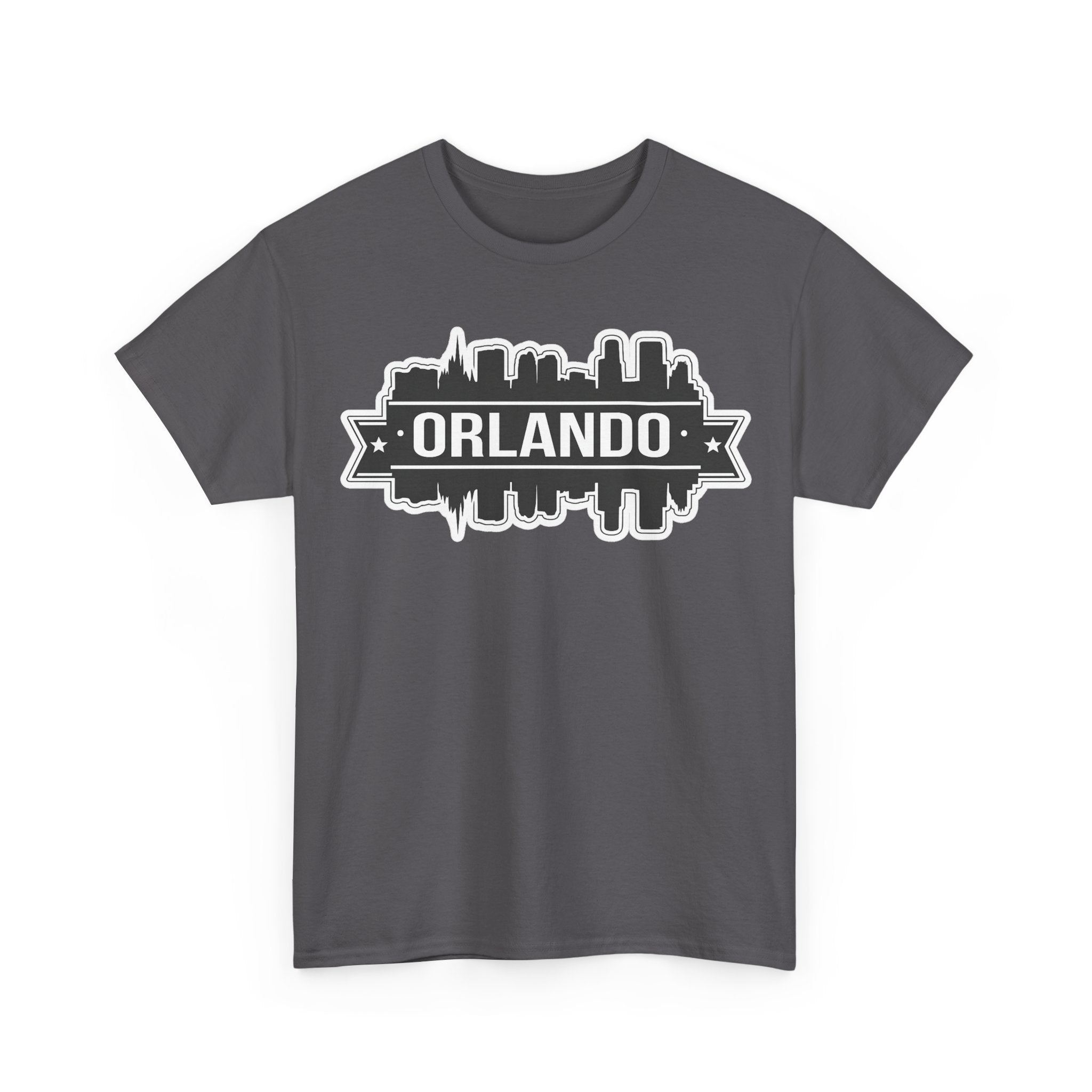Orlando Skyline T-Shirt — Retro Badge Cityscape Tee