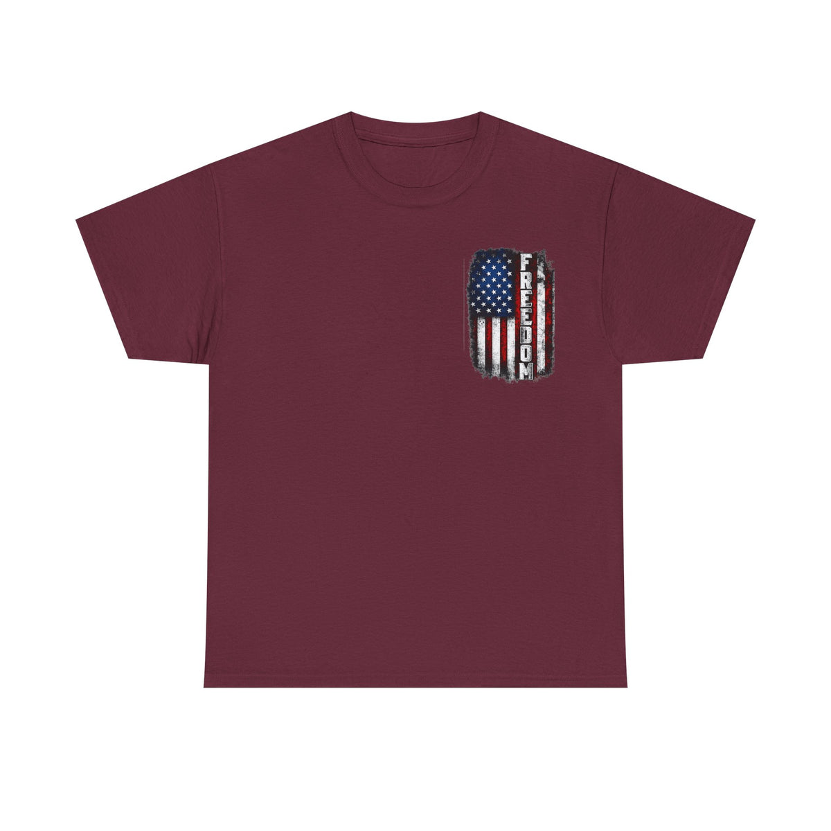 Freedom American Flag T-Shirt — Distressed USA Patriotic Tee