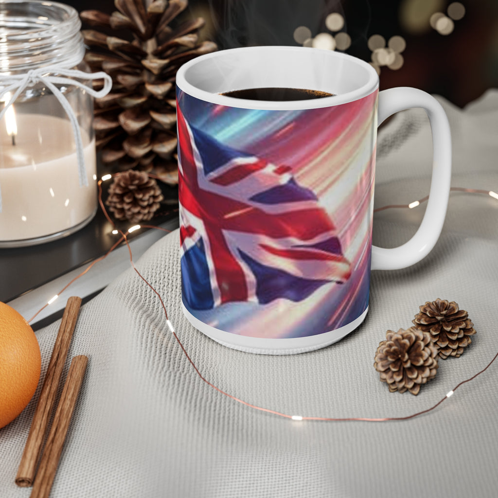 Union Jack Flag Ceramic Coffee Mug — British Flag 11oz & 15oz