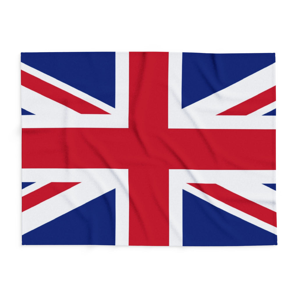 Union Jack Fleece Blanket — British Flag Cozy Throw