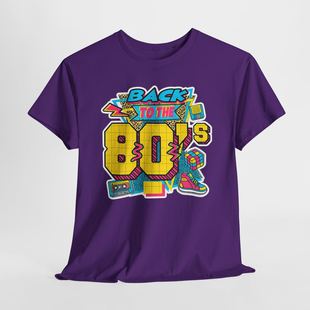 Back to the 80s Retro Graphic Tee — Vintage 80s Neon Design