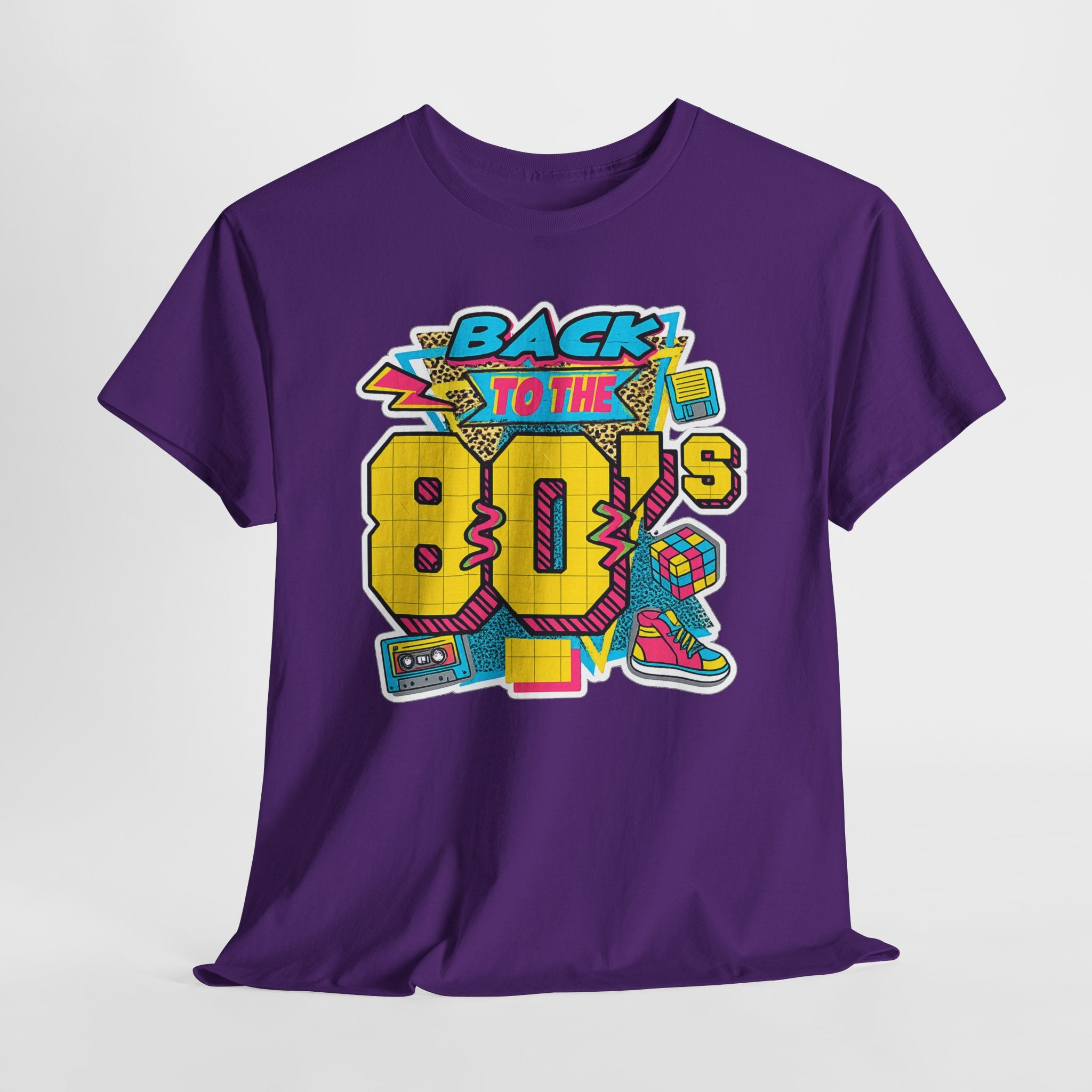 Back to the 80s Retro Graphic Tee — Vintage 80s Neon Design