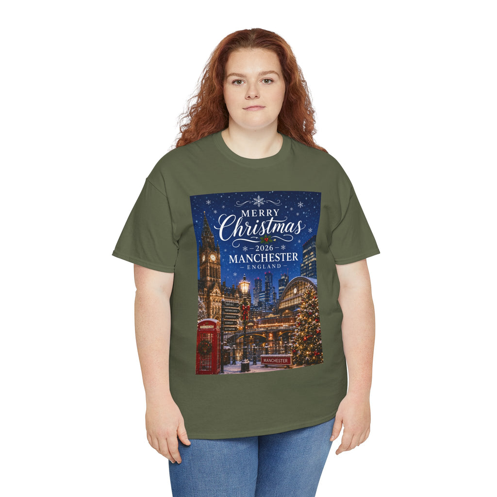 Manchester Christmas Tee — Merry Christmas 2026 Holiday T‑Shirt