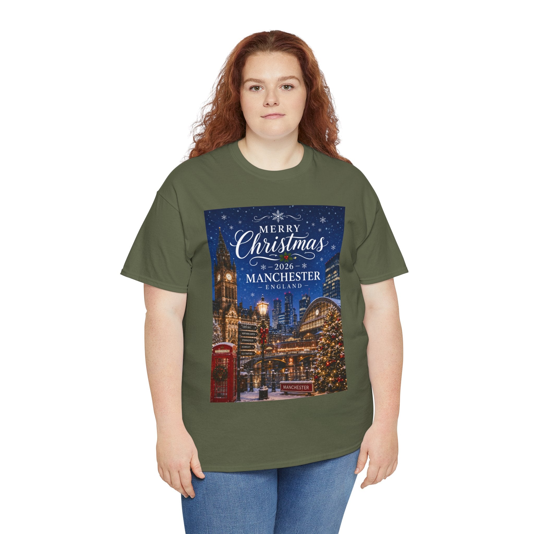 Manchester Christmas Tee — Merry Christmas 2026 Holiday T‑Shirt