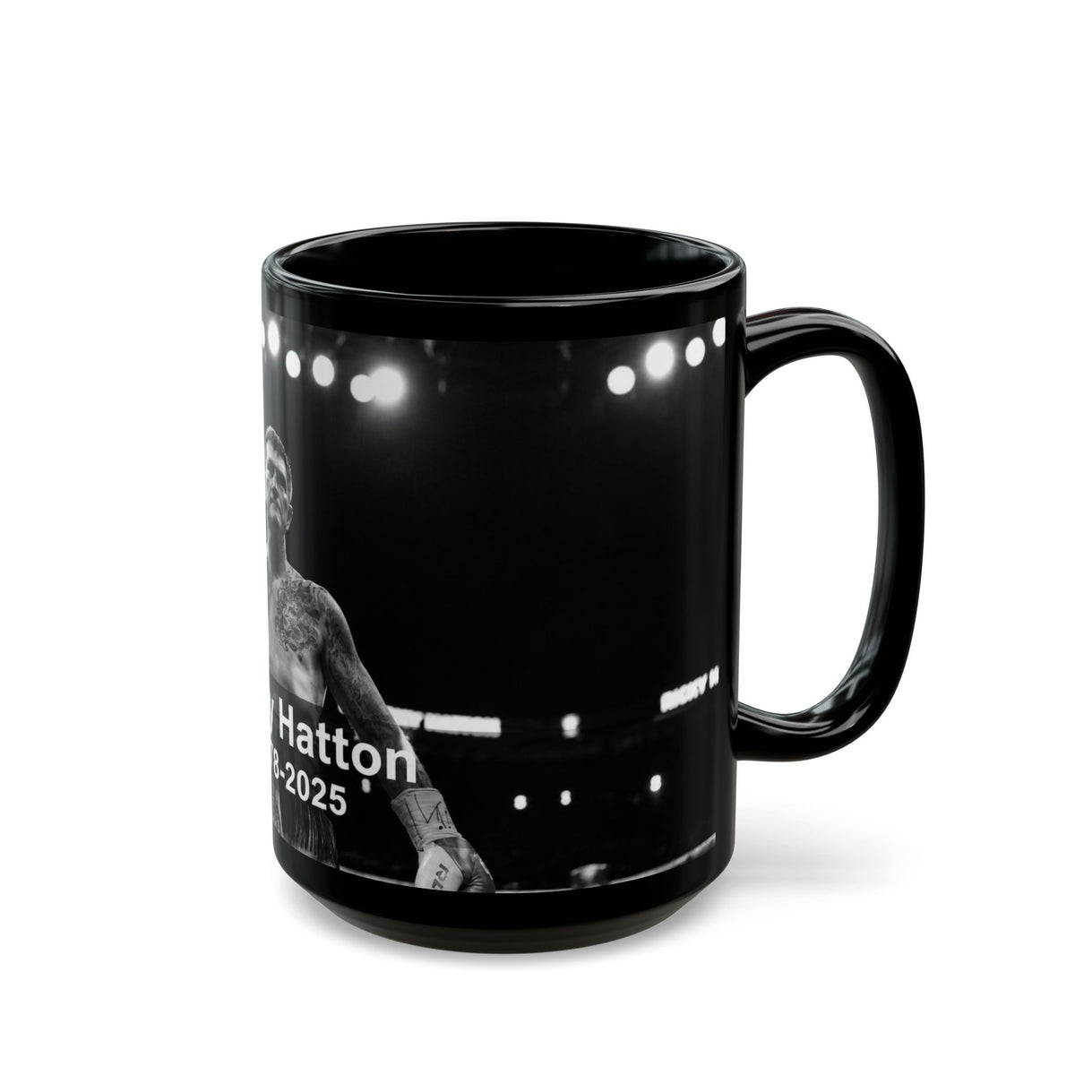 Memorial Black Mug – Ricky Hatton 1978–2025 Tribute