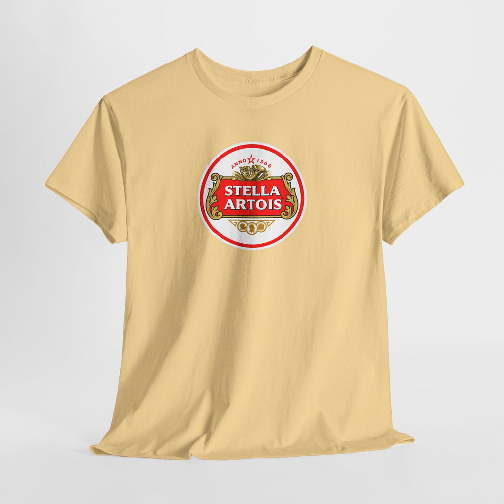 Beer Logo T-Shirt — Stella Artois Inspired Vintage Crest Tee