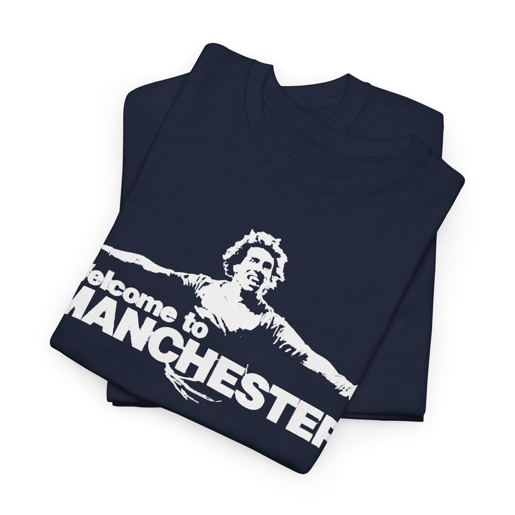 Welcome to Manchester Tee — Retro Carlos Tevez Manchester City Graphic Cotton T-Shirt