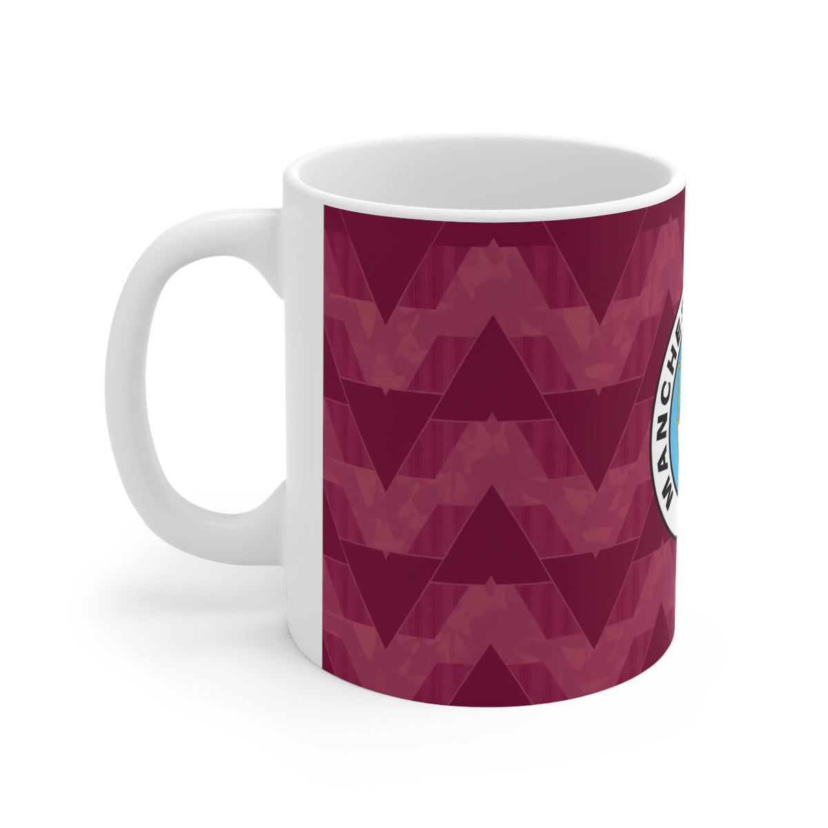 Manchester City Retro Kit / Badge Ceramic Coffee Mug — 11oz & 15oz Fan Gift