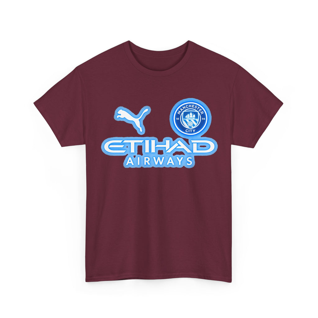Manchester City Inspired Etihad Airways Logo Tee