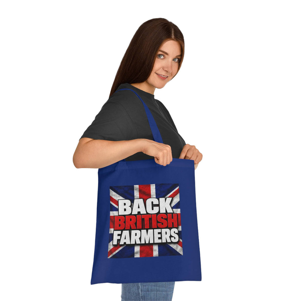 Back British Farmers Tote Bag — Union Jack Cotton Shopper