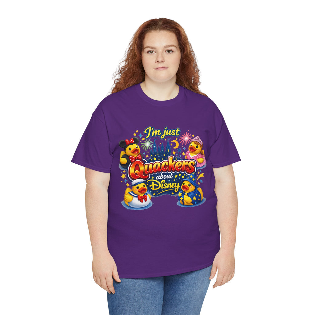Quackers About Disney Rubber Duck Tee — "I'm Just Quackers About Disney" Graphic T-Shirt
