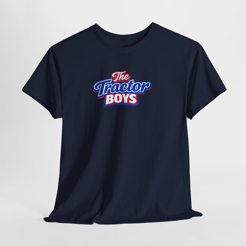 The Tractor Boys T-Shirt — Retro Blue & Red Logo Tee