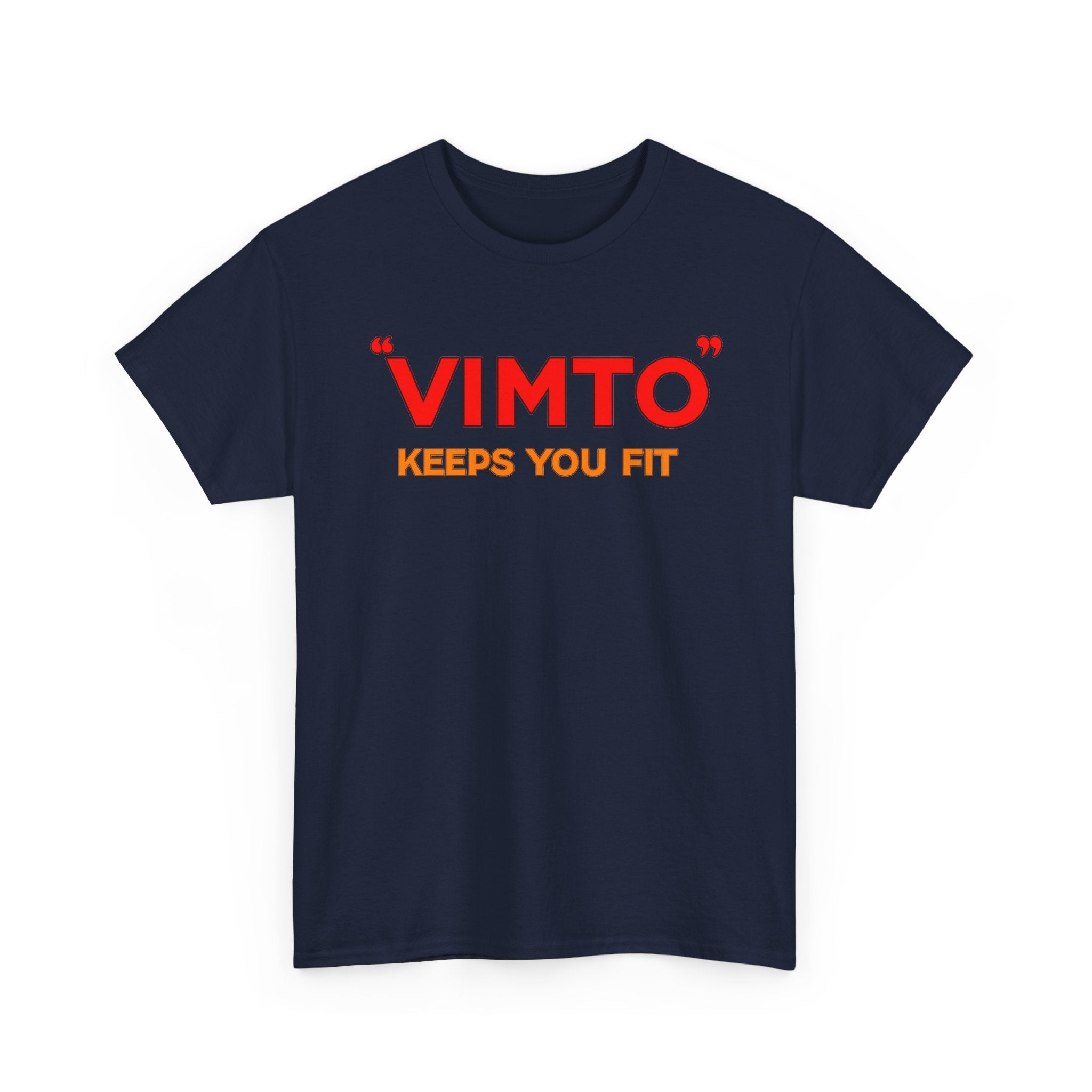 VIMTO "Keeps You Fit" Graphic Tee — Retro Beverage Logo T-Shirt