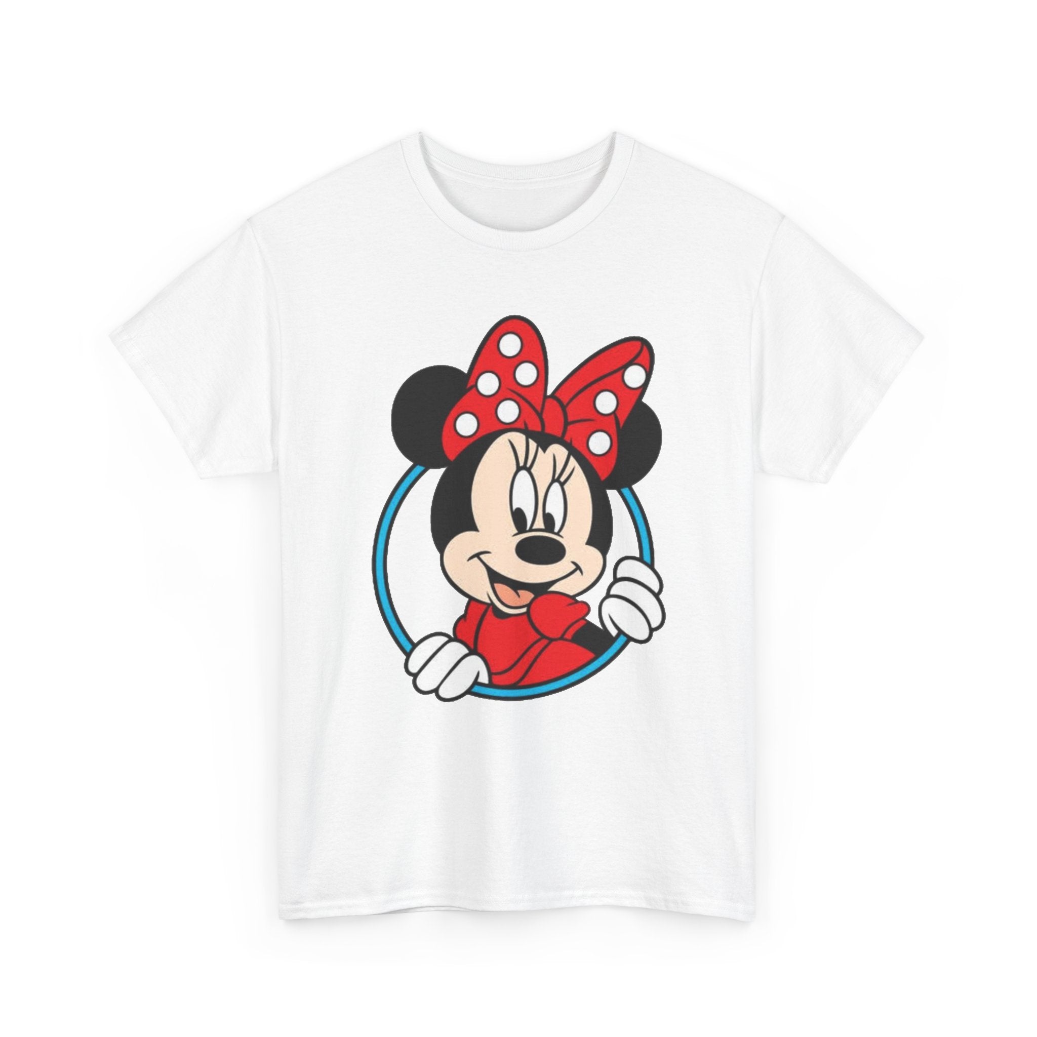 Minnie Mouse Retro Peeking Cotton T-Shirt / Tee