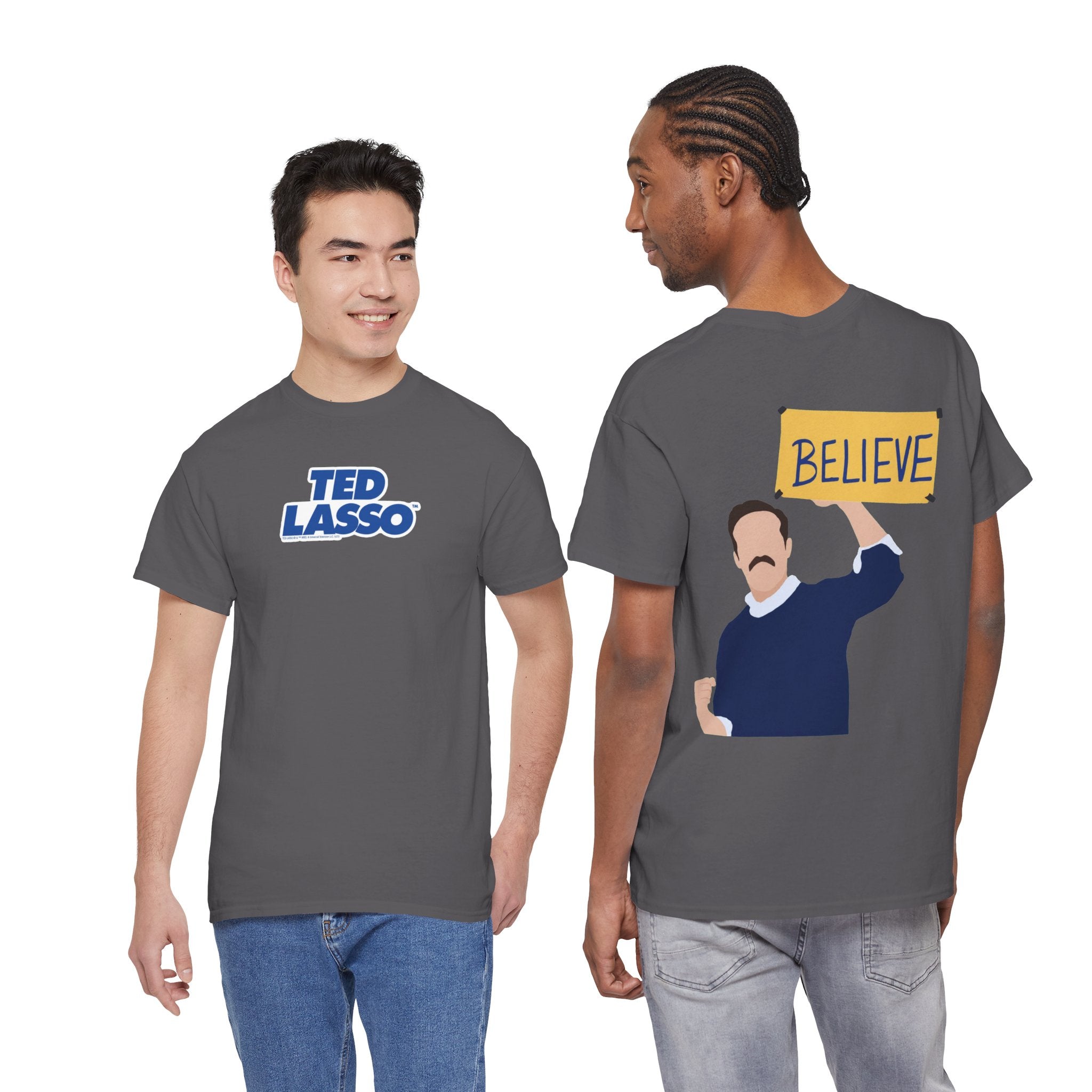 Ted Lasso Inspired "Believe" Tee — Inspirational TV Fan Shirt Cotton T-Shirt