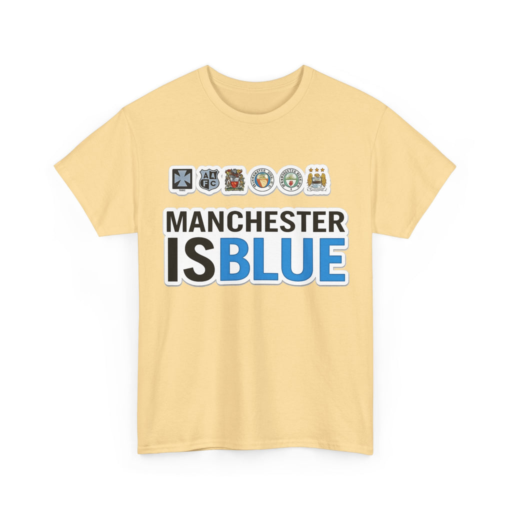 Manchester Is Blue Tee — Manchester City Supporter T-Shirt