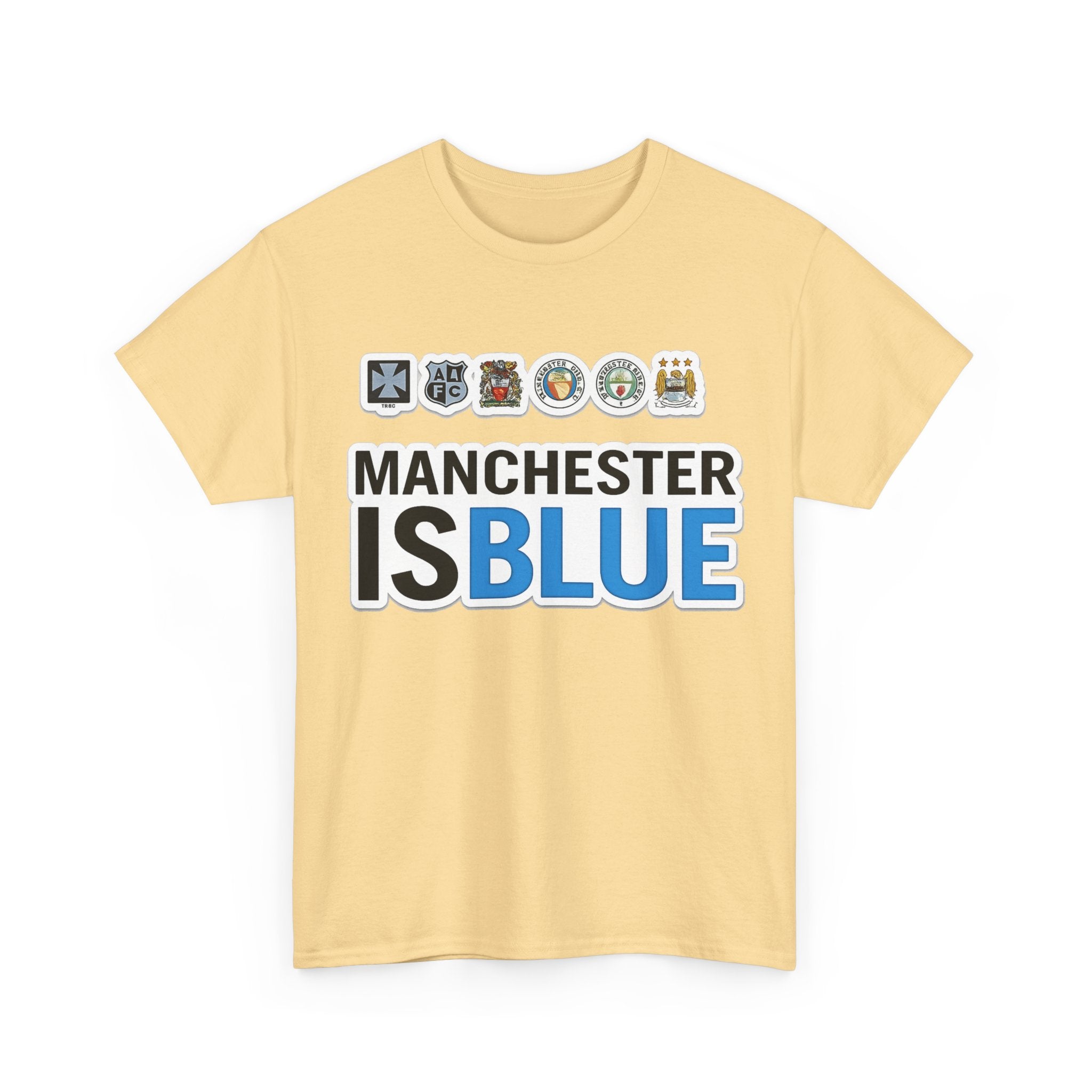 Manchester Is Blue Tee — Manchester City Supporter T-Shirt