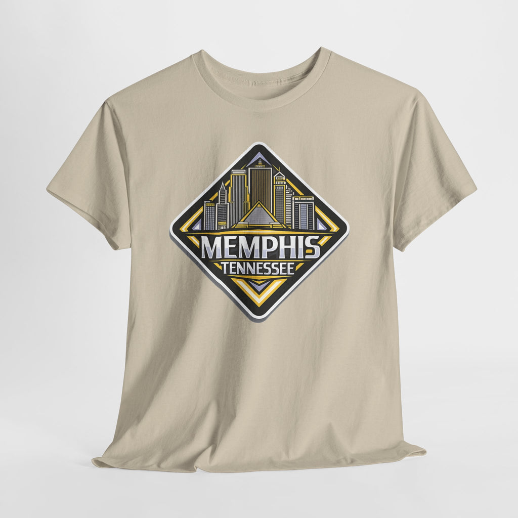 Memphis Tennessee Skyline T‑Shirt — Retro City Badge Tee