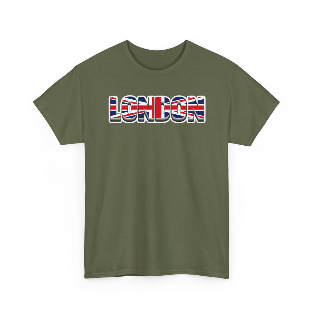 London Union Jack Graphic Tee — Bold UK Travel T-Shirt