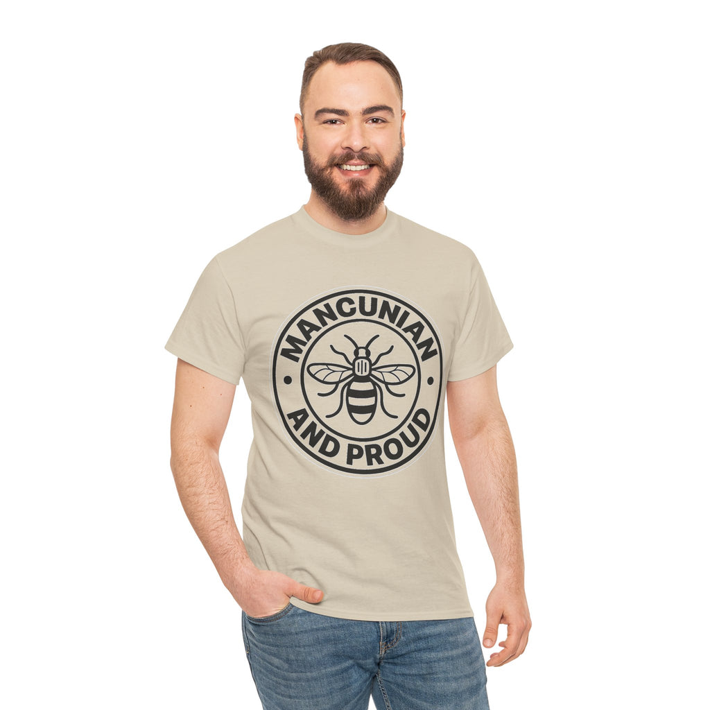 Manchester Bee 'Mancunian and Proud' Cotton T-Shirt