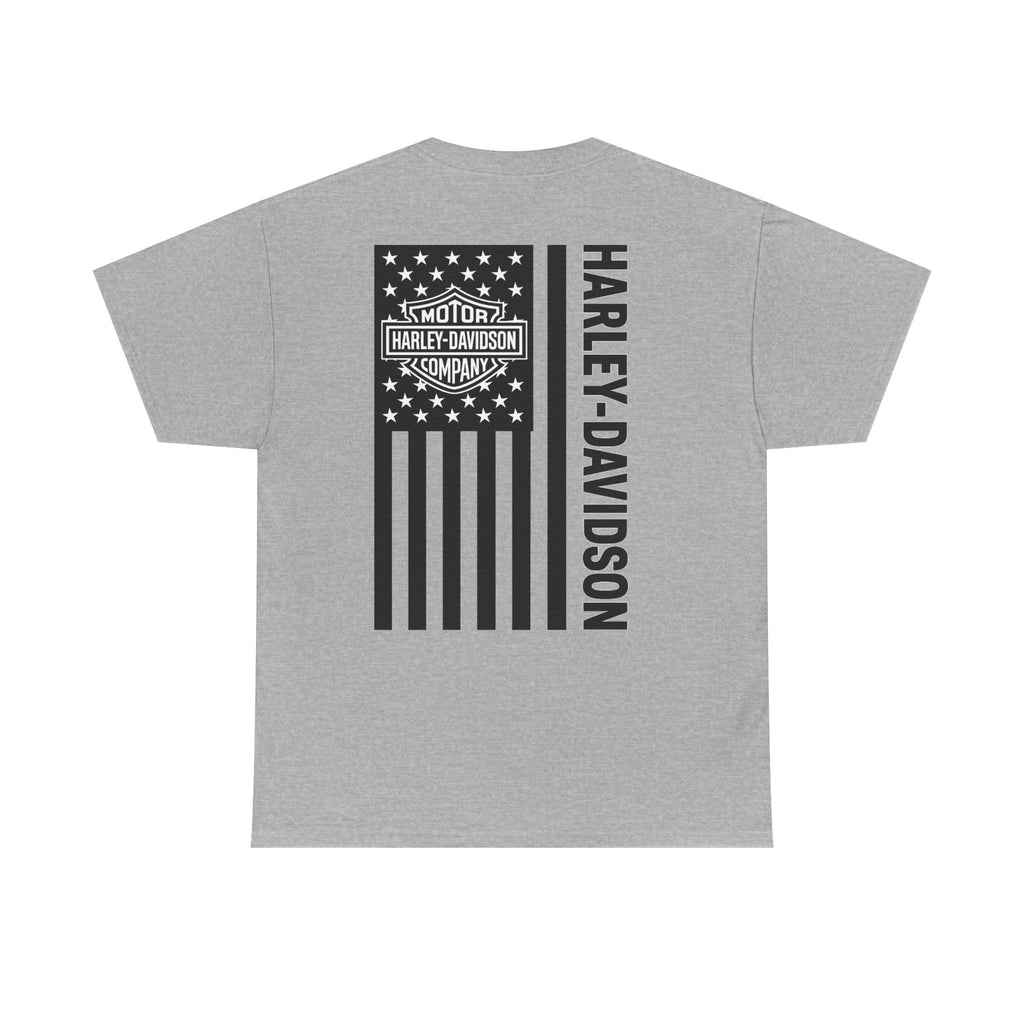 Harley-Davidson American Flag Tee — Vintage Motor Company Back Print