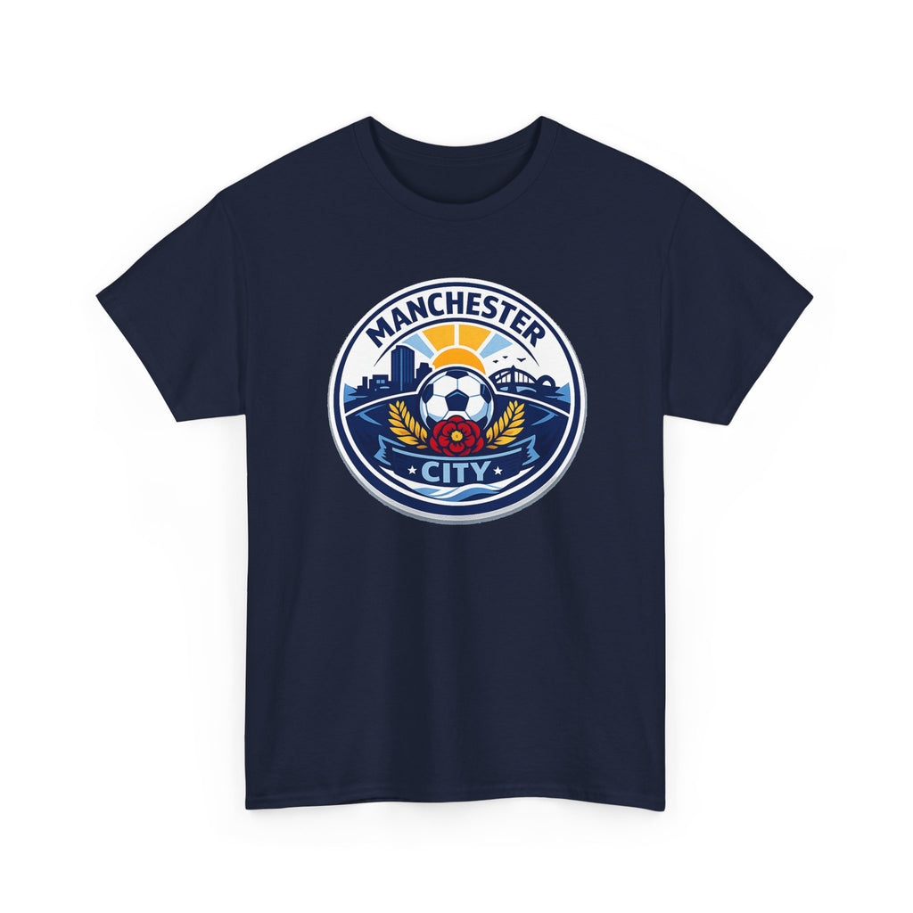 Manchester City Unofficial Soccer Logo T-Shirt — Football Fan Tee