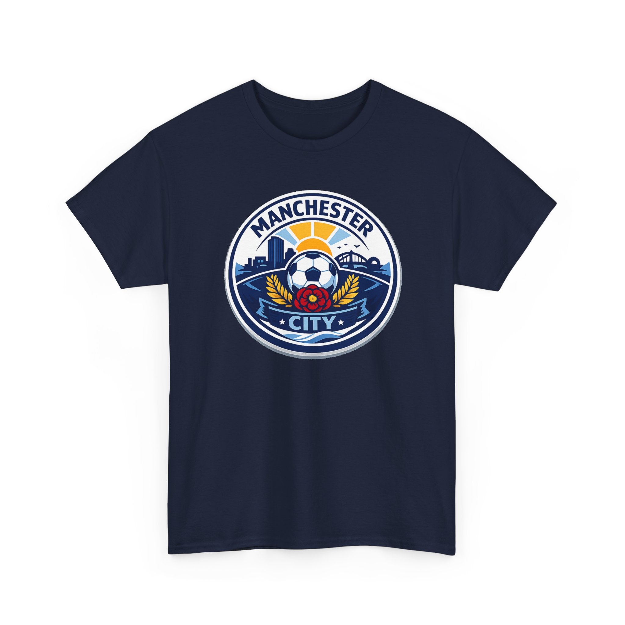 Manchester City Unofficial Soccer Logo T-Shirt — Football Fan Tee
