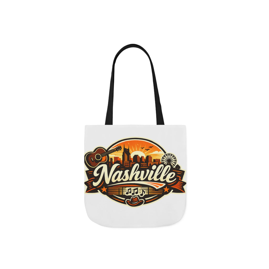 Nashville Sunset Tote Bag — Country Music Skyline Canvas Tote